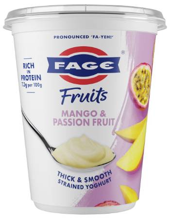 FAGE FRUITS 380G | MANGO & PASSION FRUIT