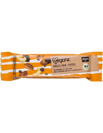 VEGANZ ORGANIC SNACK BAR COCOA 30G