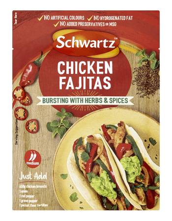 SCHWARTZ CHICKEN FAJITAS 35G