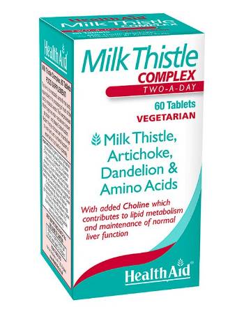 HEALTH AID MILK THISTLE COMPLEX 60 TABLETS