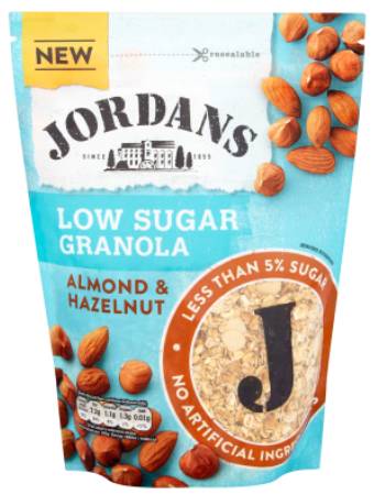 JORDANS LOW SUGAR GRANOLA ALMOND & HAZELNUT500G