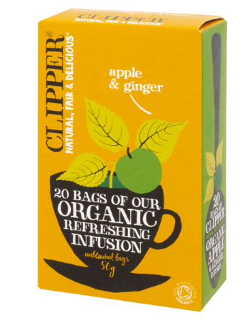 CLIPPER TEA APPLE & GINGER 20 BAGS