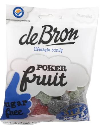 DEBRON SUGAR FREE POKER FRUIT 90G