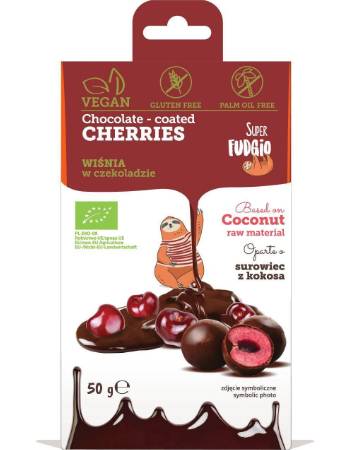 SUPER FUDGIO CHOCOLATE COATED CHERRIES 50G