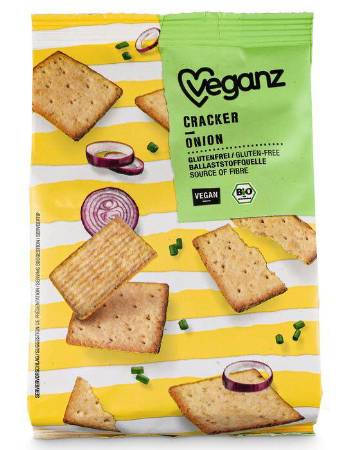 VEGANZ ORGANIC ONION CRACKERS 100G