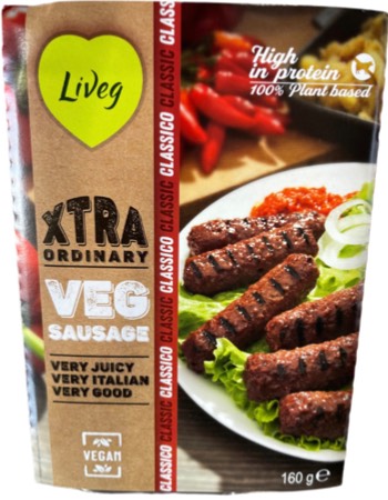 LIVEG XTRA SOY SAUSAGE 160G