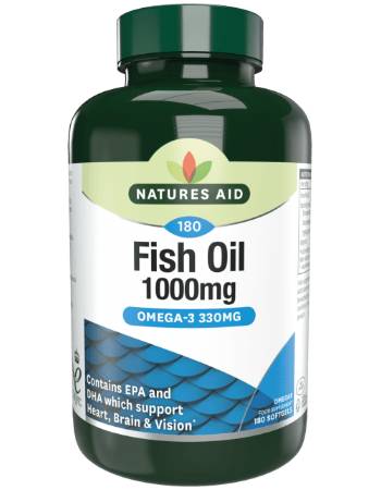 NATURES AID FISH OIL 1000MG (180 SOFTGELS)