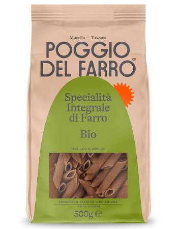 POGGIO DEL FARRO WHOLEMEAL SPELT PASTA PENNE 500G