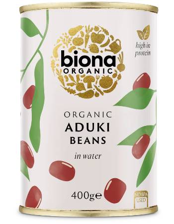 BIONA ORGANIC ADUKI BEANS 400G