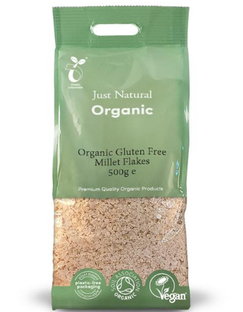 JUST NATURAL MILLET FLAKES 500G