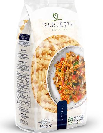 SANLETTI GLUTEN FREE FUSILLI PASTA 340G