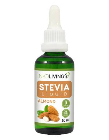 NKD LIVING LIQUID STEVIA ALMOND 500ML