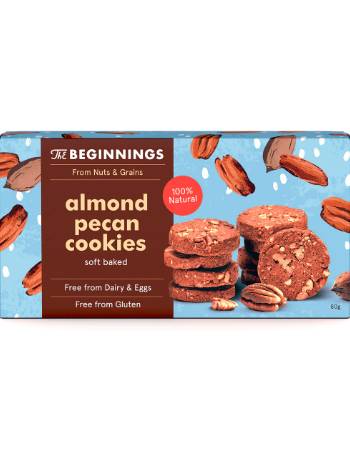 THE BEGINNING ALMOND PECAN COOKIES 80G