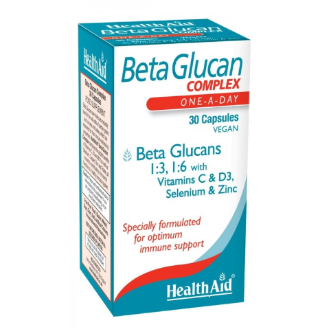 HEALTH AID BETA GLUCANS COMPLEX 30 CAPSULES