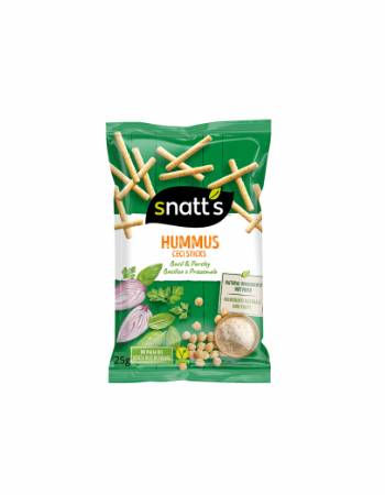 SNATT'S HUMMUS CHIPS BASIL & PARSLEY 28G