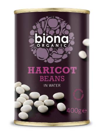 BIONA ORGANIC HARICOT BEANS 400G