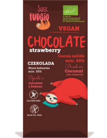 SUPER FUDGIO CHOCOLATE STRAWBERRY BAR 80G