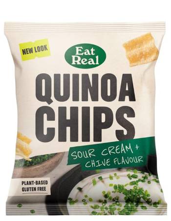 EAT REAL QUINOA CHIPS SOUR CREAM & CHIVE FLAVOUR 22G