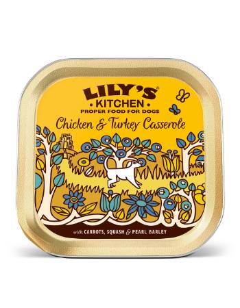 LILY'S KITCHEN CHICKEN & TURKEY CASSEROLE 150G