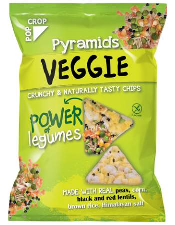 POPCROP VEGGIE PYRAMIDS 25G