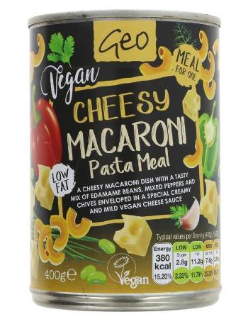 GEO ORGANICS CHEESY MACARONI PASTA SOUP 400G