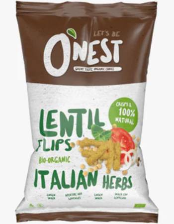 O'NEST LENTIL FLIPS ITALIAN HERBS 70G