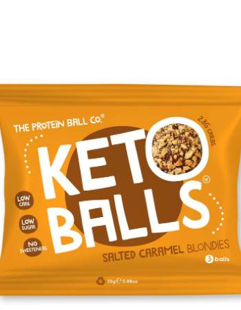 THE PROTEIN BALL KETO SALTED CARAMEL BLONDIES 25G