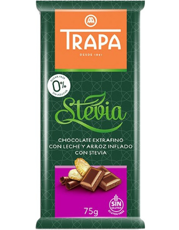 TRAPA STEVIA CHOC MLK/HAZEL 75G