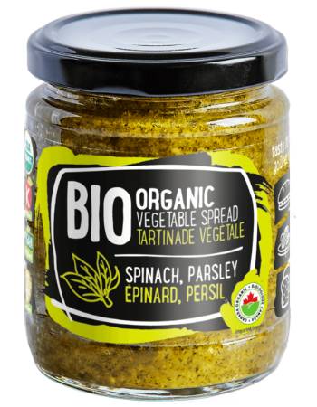 RUDOLFS ORGANIC VEGETABLE SPREAD SPINACH & PARSLEY 235G