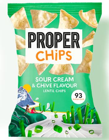 PROPERCORN CHIPS SOUR CREAM AND CHIVES 20G