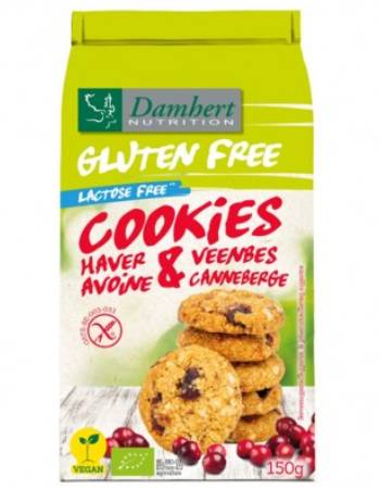 DAMHERT GLUTEN FREE COOKIES WITH CRANBERRIES 150G