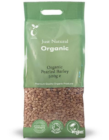 JUST NATURAL PEARLED BARLEY 500G