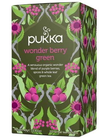 PUKKA WONDER BERRY GREEN TEA 20 BAGS