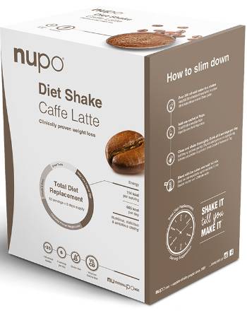 NUPO DIET SHAKE CAFFE LATTE 384G (12 SERVINGS)