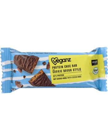 VEGANZ CHOCOLATE COOKIE DOUGH PROTEIN BAR 50G