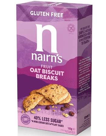 NAIRNS FRUIT OAT BISCUIT BREAKS 160G