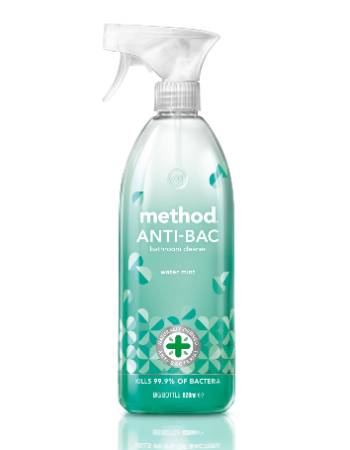 METHOD ANTI-BAC BATHROOM CLEANER WATERMINT 828ML