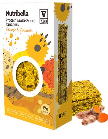 NUTRIBELLA SESAME TURMERIC CRACKERS 108G