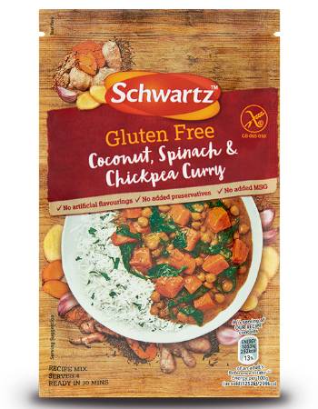 SCHWARTZ COCONUT SPINACH & CHICKPEA CURRY 35G