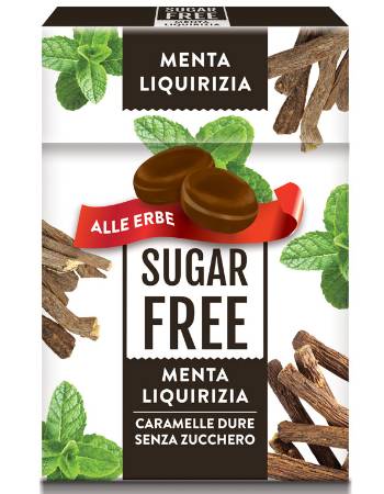 SERRA SUGAR FREE MENTA LIQUIRIZIA CANDIES 50G