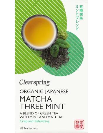 CLEARSPRING ORGANIC JAPANESE MATCHA GINGER TEA 20 BAGS