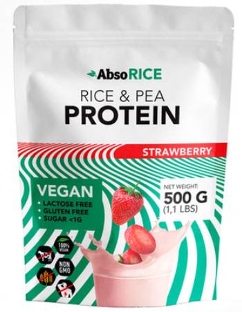 ABSO VEGAN PROTEIN SHAKE STRAWBERRY 500G