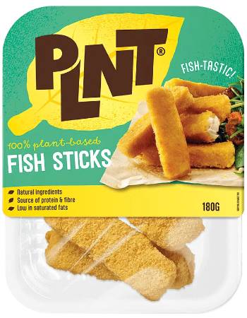 PLNT 1000% PLANT BASED FISH STICKS 180G