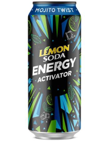 LEMON SODA ENERGY 500ML | MOJITO TWIST