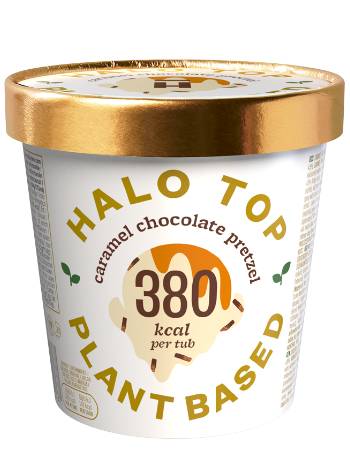 HALO TOP PLANT BASED CARAMEL CHOCOLATE PRETZEL 268G (380 CALORIES)