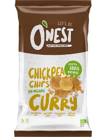 O'NEST CHICKPEA CHIPS CURRY 75G