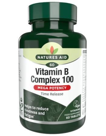 NATURES AID VITAMIN B COMPLEX 100 MEGA POTENCY | 60 TABLETS