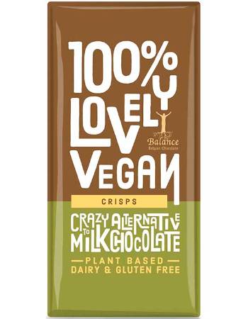 BALANCE 100% LOVELY VEGAN BAR CHOCOLATE CRISP 85G