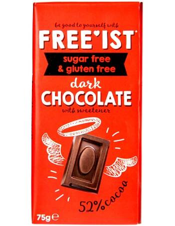FREE'IST SUGAR FREE DARK CHOCOLATE 75G