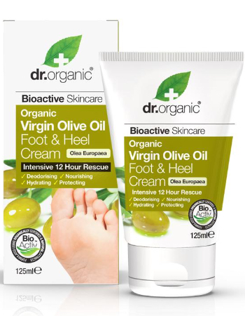 DR ORGANIC OLIVE OIL FOOT & HEEL 125ML